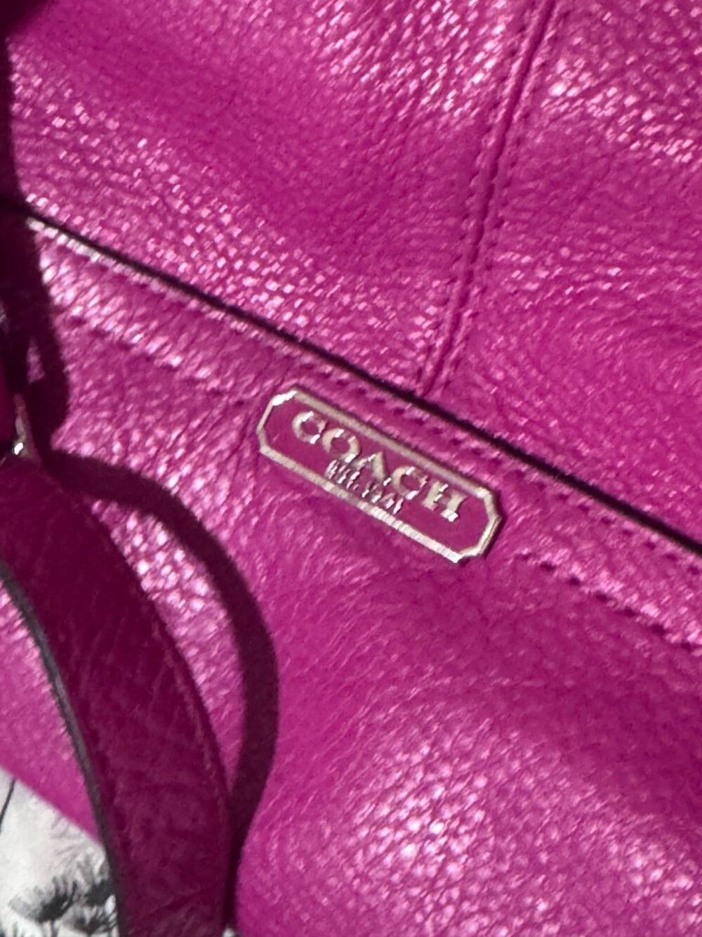 Coach Pebbled Leather Hobo Shoulder Bag With Crossbody Strap F232 - Picture 2 of 6